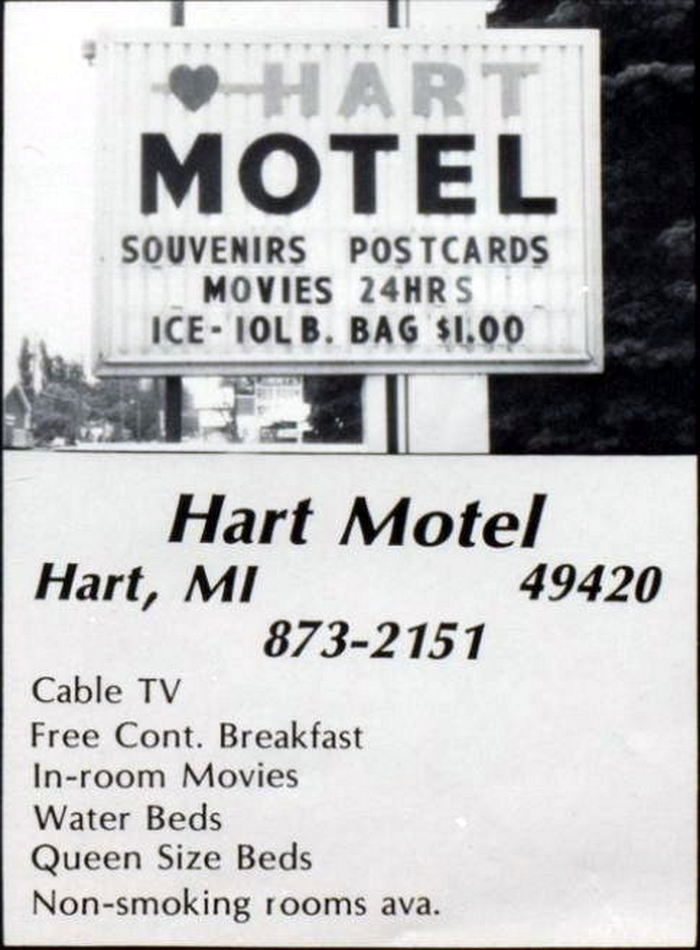 Hart Motel - 1986 High School Yearbook Ad (newer photo)